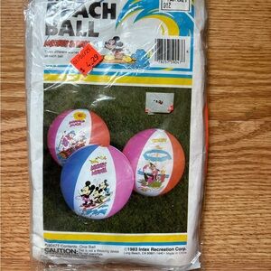 Intex Mickey Mouse Beach Ball - Pink and White